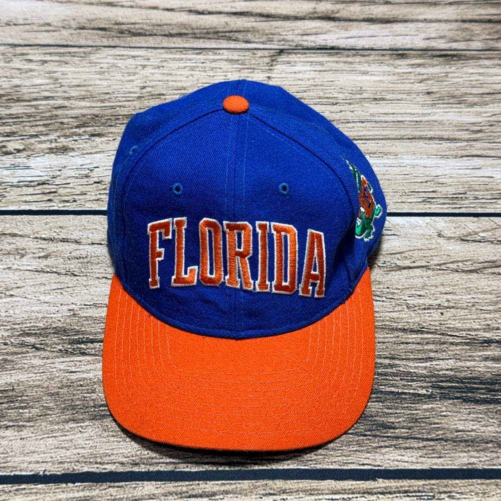 Starter Florida Gators Hat Mens 7 1/4 Blue Vintage Wool Fitted Cap NCAA Baseball